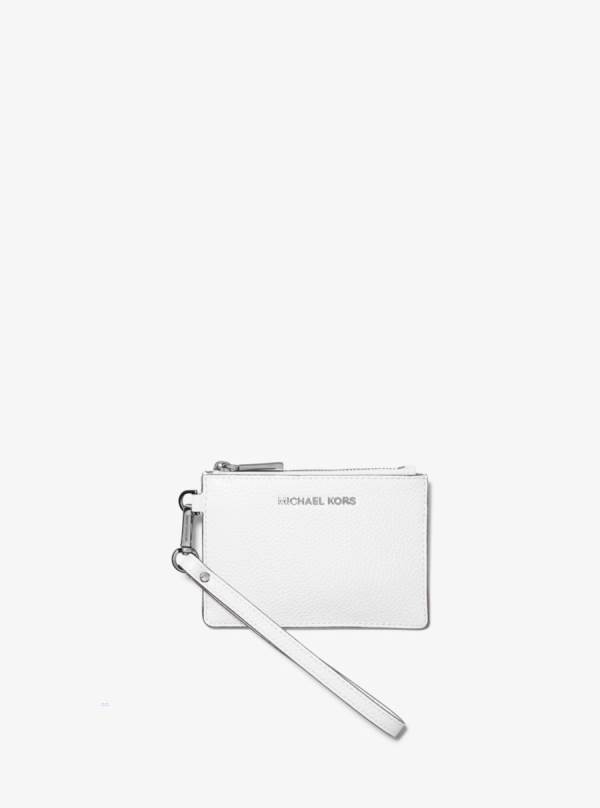 Damske Penazenky Michael Kors Leather Coin Purse Biele - Doplnky Michael Kors Sleva | MHGDN-8673